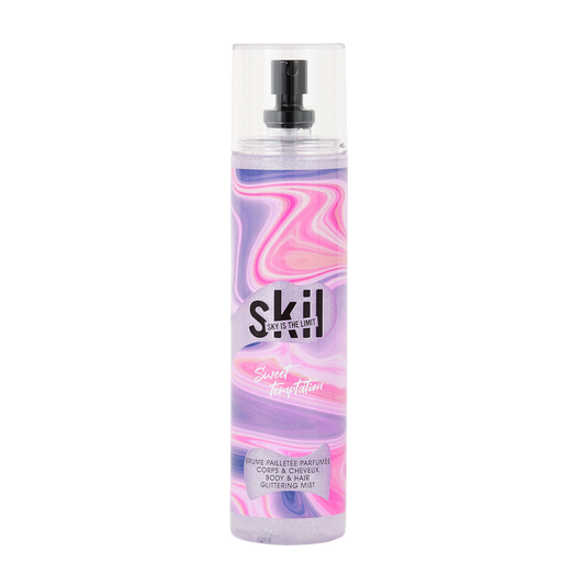 SKIL SWEET TEMPTATION GLITTER BODY & HAIR MIST 250ML